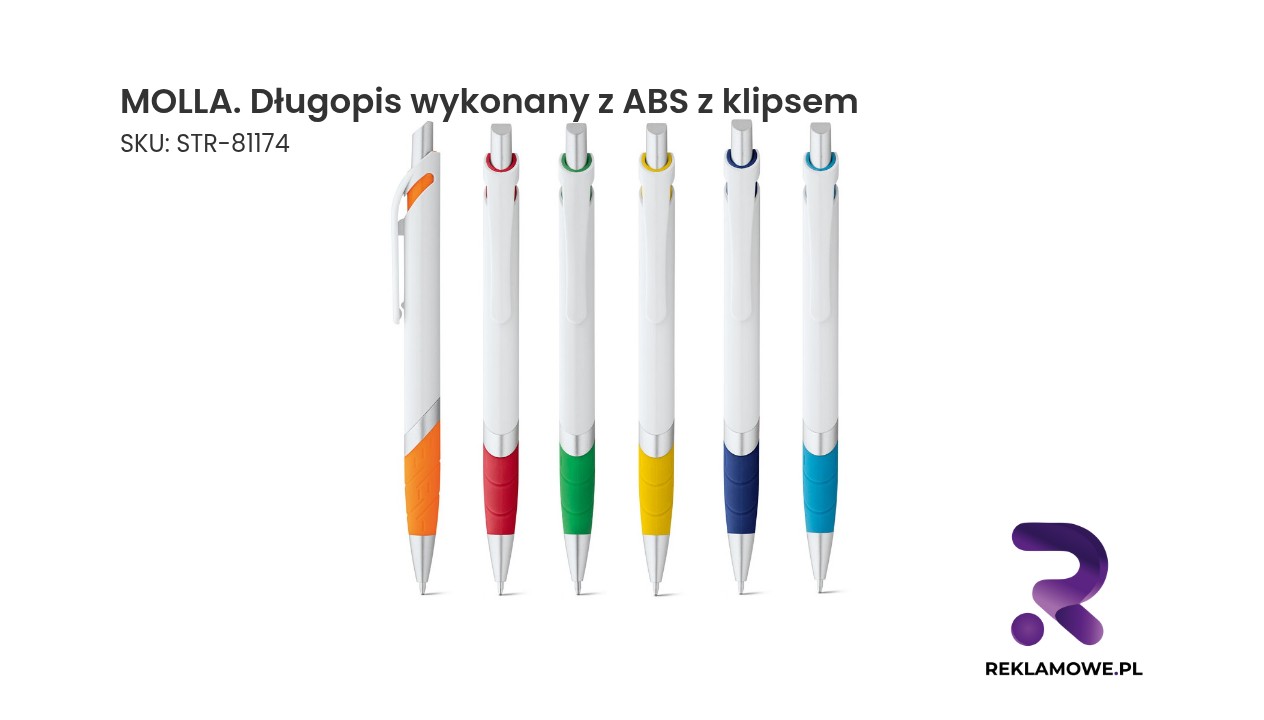 Długopis MOLLA z ABS i klipsem