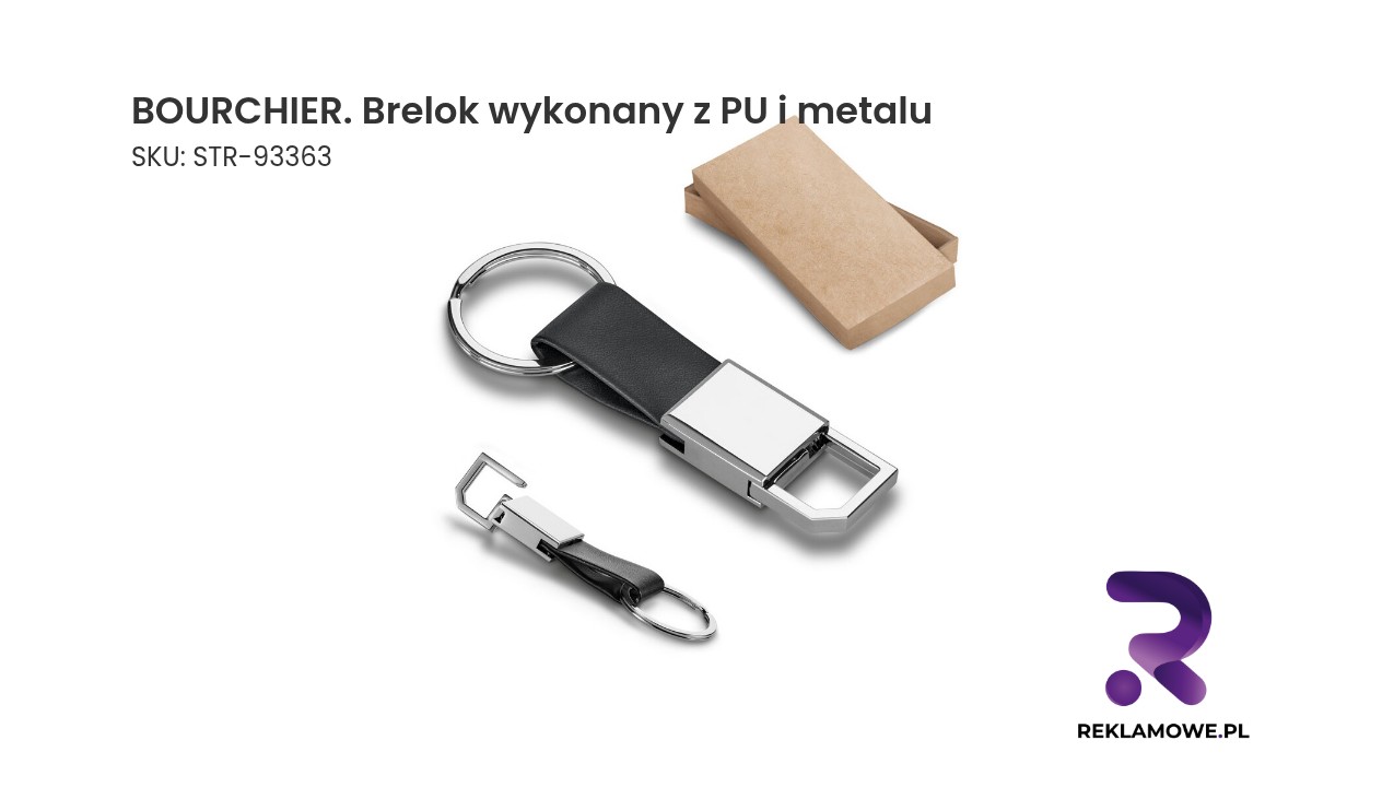 BOURCHIER brelok wykonany z PU i metalu
