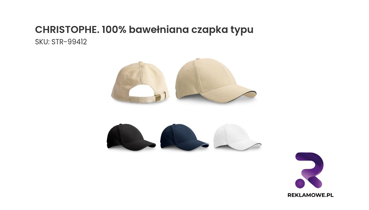 CHRISTOPHE – 100% bawełniana czapka typu