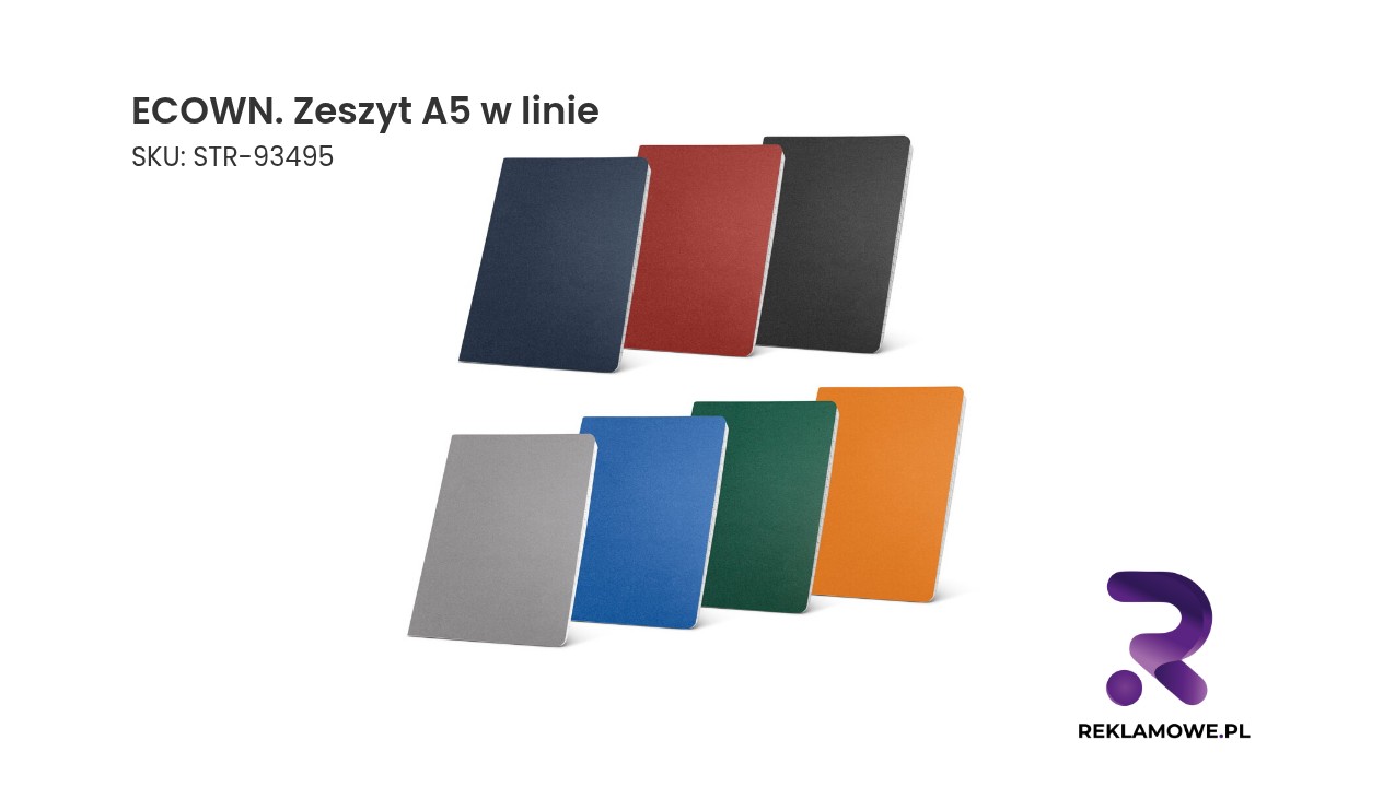 ECOWN. Zeszyt A5 w linie ECOWN zeszyt A5 w linie – ekologiczny notes do szkoły i pracy
