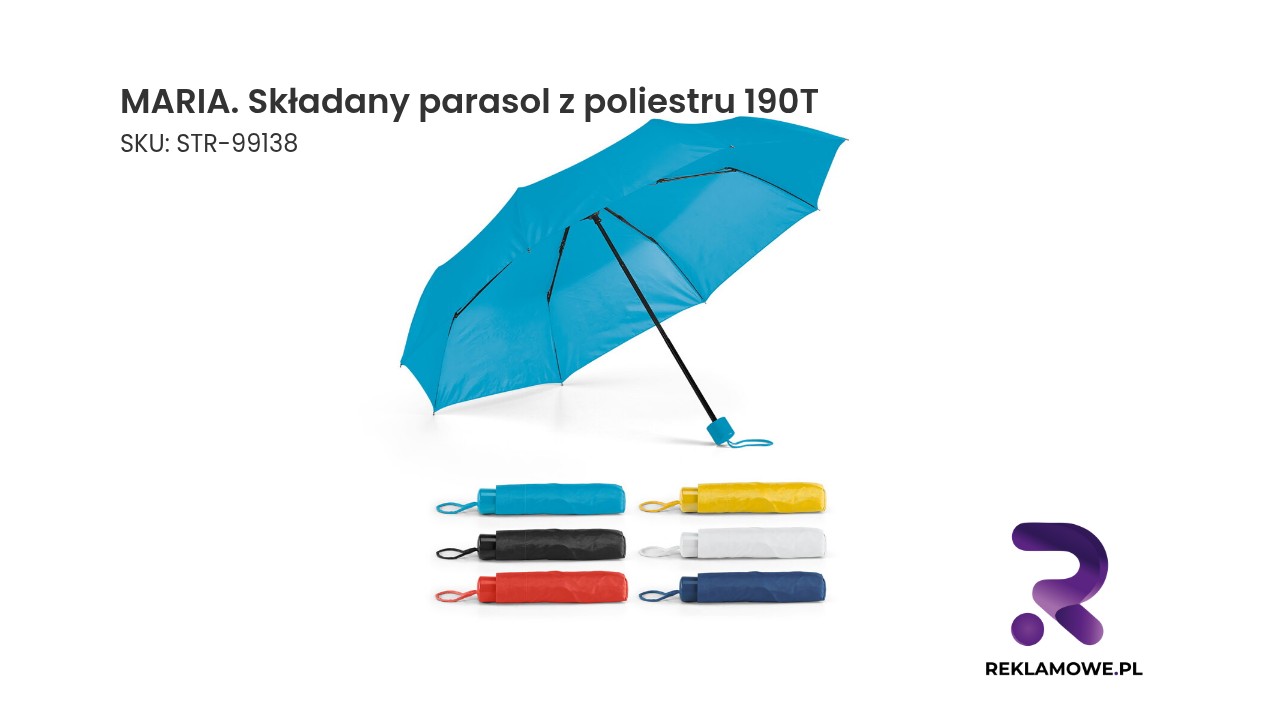 MARIA. Składany parasol z poliestru 190T MARIA składany parasol z poliestru 190T