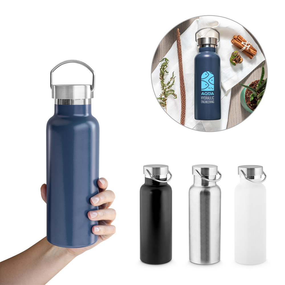 DUPLANTIS. Butelka ze stali nierdzewnej (36% z recyklingu) z izolacją próżniową 810 ml 94345_set