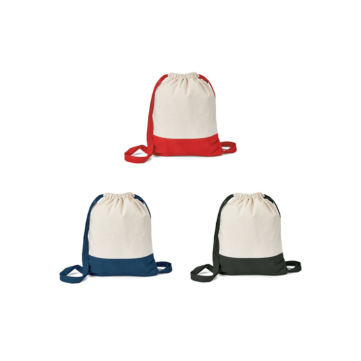 ROMFORD. Worek ze sznurkiem, 100% bawełna (180 g/m²) 92913_set