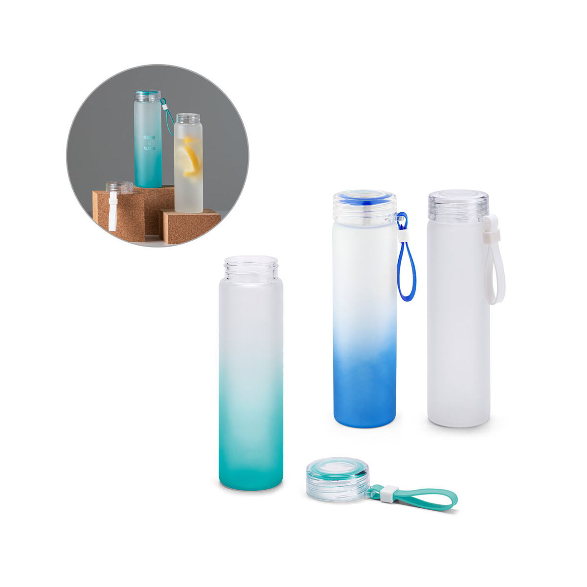 WILLIAMS. Butelka ze szkła borokrzemowego i zakrętka z AS 470 ml 94669_set