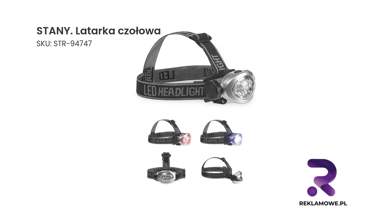 STANY. Latarka czołowa STANY latarka czołowa - praktyczna latarka na głowę